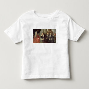 Camiseta Infantil Um juiz e três advogados, escola Venetian (óleo
