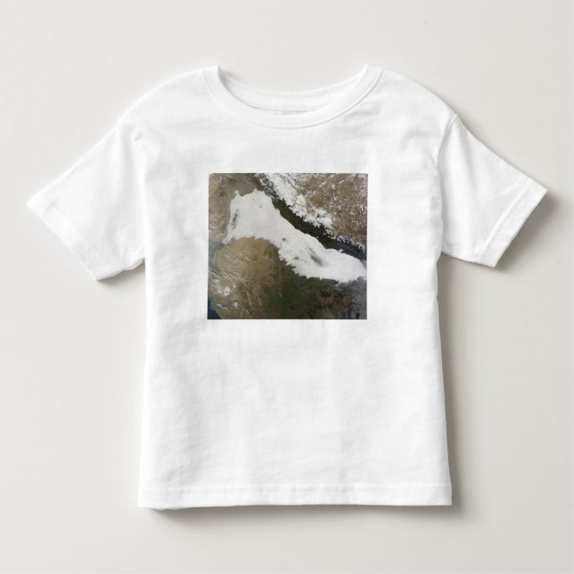 Camiseta Infantil Um largo banco de nuvens baixas (Frente)