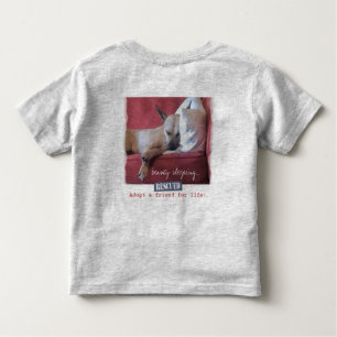 Camiseta Infantil Um lindo cão adormecido