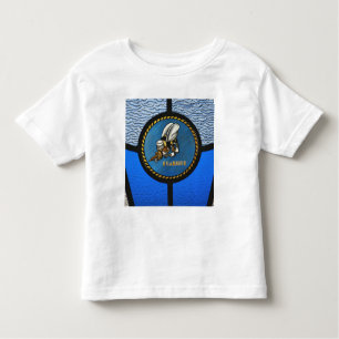 Camiseta Infantil Um logotipo do solteiro Seabee