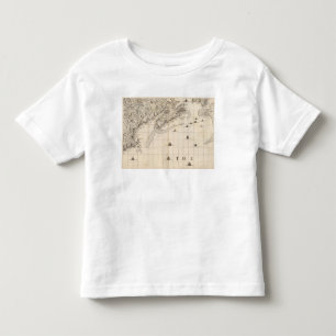Camiseta Infantil Um mapa do Império Britânico na folha 7 de Amér
