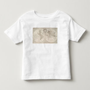 Camiseta Infantil Um mapa do mundo