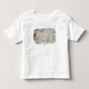 Camiseta Infantil Um mapa do Pólo Norte