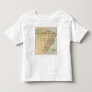 Camiseta Infantil Um mapa novo de Brasil