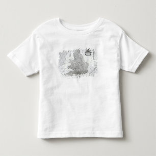 Camiseta Infantil Um mapa novo do reino de Inglaterra