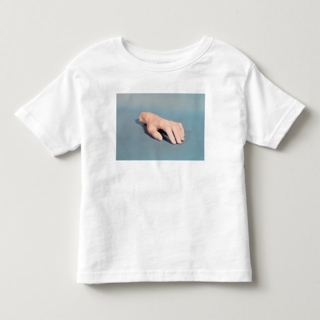 Camiseta Infantil Um molde da mão de Frederic Chopin (Frente)