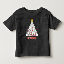 Camiseta Infantil Um Natal Muito COVID Engraçado 2020 Árvore de Pape