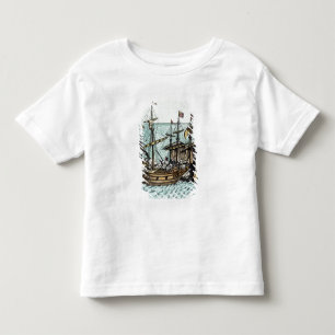 Camiseta Infantil Um navio de tesouro espanhol