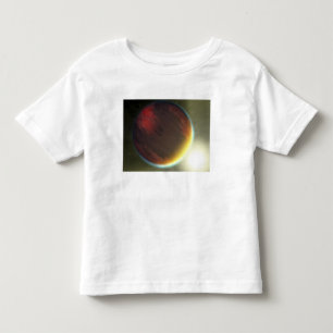 Camiseta Infantil Um nebuloso Jupiter-como o planeta que orbita