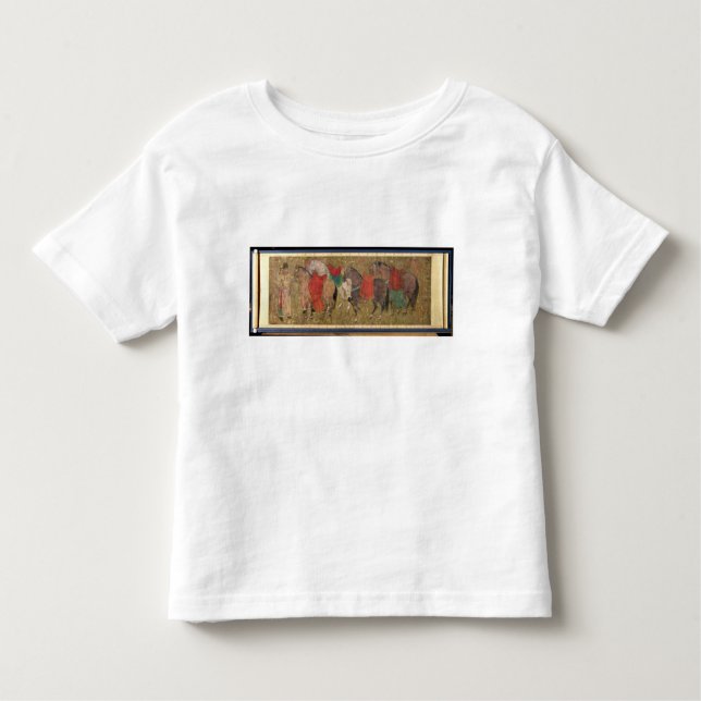 Camiseta Infantil Um noivo com cavalos (Frente)