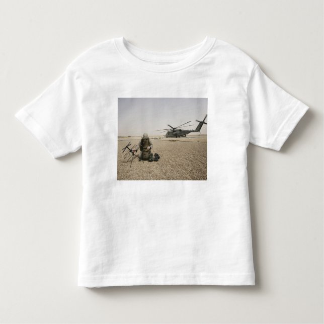 Camiseta Infantil Um operador de rádio de campo (Frente)