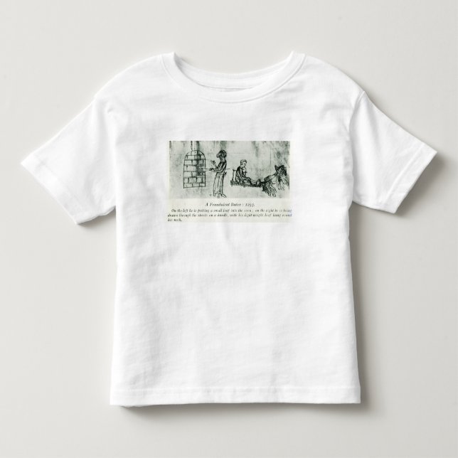 Camiseta Infantil Um padeiro fraudulento, 1293 (Frente)