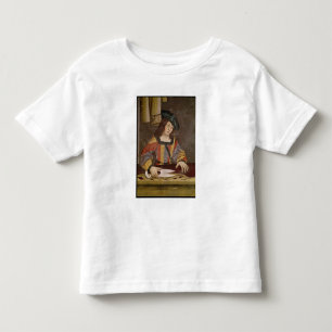 Camiseta Infantil Um pano mercante do corte de pano