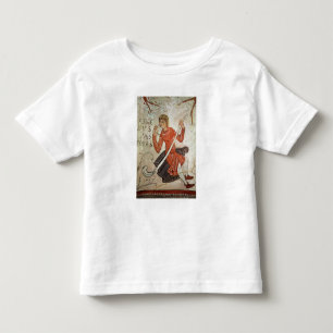 Camiseta Infantil Um pastor que joga um flageolet