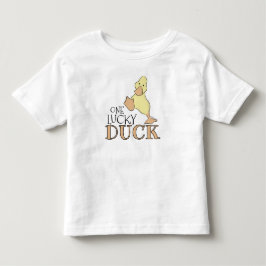 Camiseta Infantil Um Pato Sortudo Gráfico de Desenho Fofo