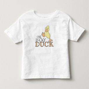Camiseta Infantil Um Pato Sortudo Gráfico de Desenho Fofo