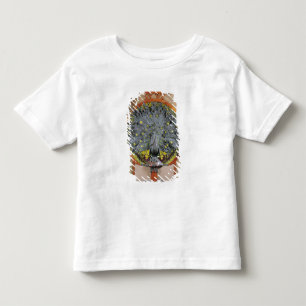 Camiseta Infantil Um pavão do painel central de uma pintura mural