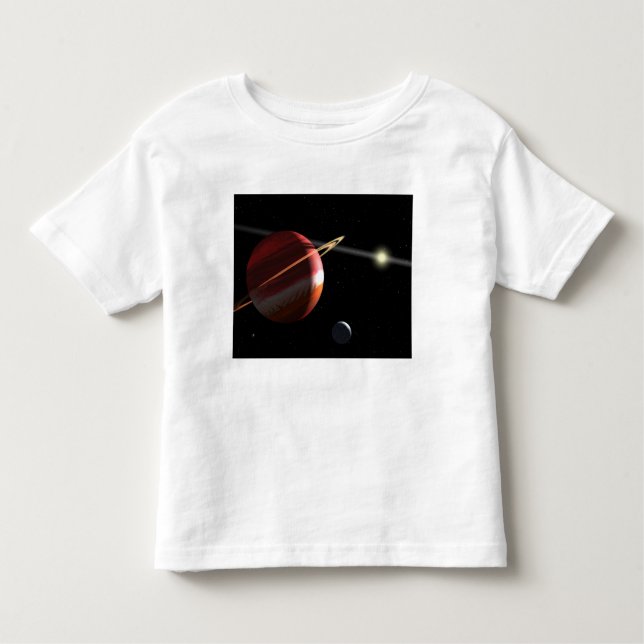 Camiseta Infantil Um planeta de massa Júpiter orbitando a estrela pr (Frente)