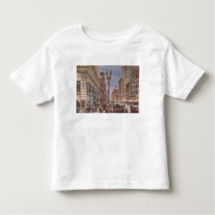 Camiseta Infantil Um relance em Broadway ocupado