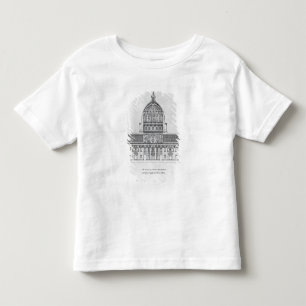 Camiseta Infantil Um secção transversal de St Peter, Roma