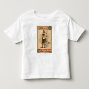 Camiseta Infantil Um tocador de gaita-de-foles escocês de Hoss