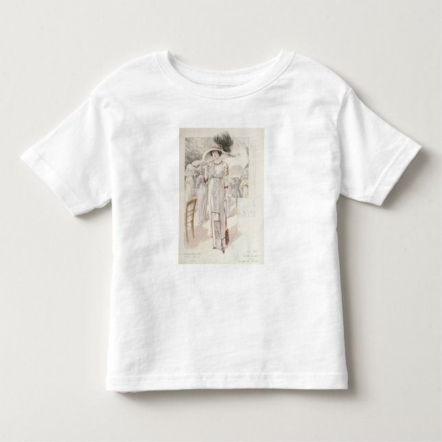 Camiseta Infantil Um vestido da cidade, 'dos modos de Paris de Les (Frente)