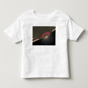 Camiseta Infantil Uma Aurora cereja-vermelha