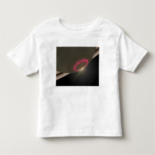 Camiseta Infantil Uma aurora vermelha-cereja