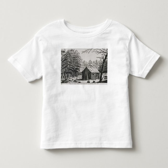 Camiseta Infantil Uma cabine da fronteira, 'da representação (Frente)