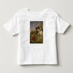 Camiseta Infantil Uma caça do falcão em Argélia
