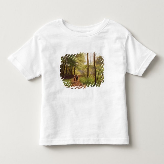 Camiseta Infantil Uma caminhada na floresta (Frente)