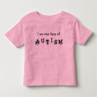 Camiseta Infantil Uma cara do t-shirt da criança do autismo