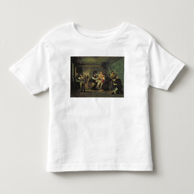 Camiseta Infantil Uma casa comendo, 1859 (Frente)