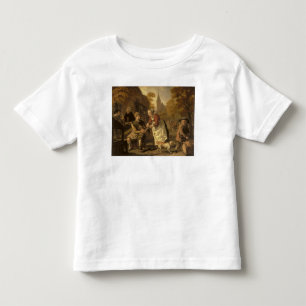 Camiseta Infantil Uma cena da vila com um sapateiro, c.1650