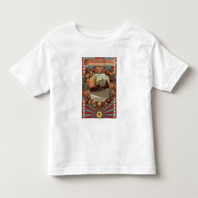 Camiseta Infantil Uma cena do país com beira do produto (Frente)