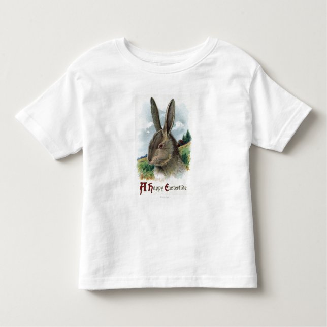 Camiseta Infantil Uma cena feliz do coelho de EastertideGray (Frente)