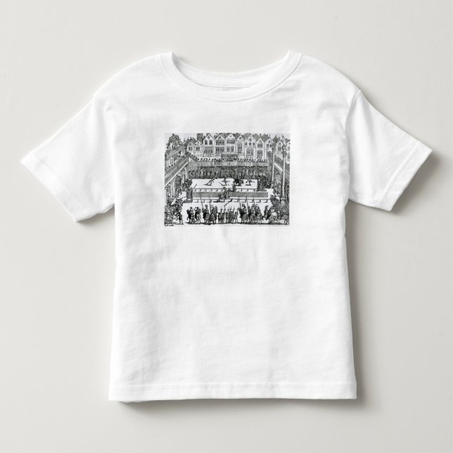 Camiseta Infantil Uma cena Jousting (Frente)