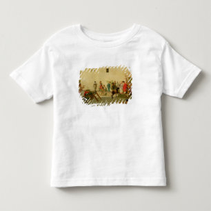 Camiseta Infantil Uma cena romana da rua com músicos e um Performi