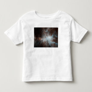 Camiseta Infantil Uma colônia de estrelas novas quentes na nebulosa