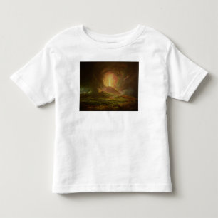 Camiseta Infantil Uma erupção do Vesúvio, vista de Portici