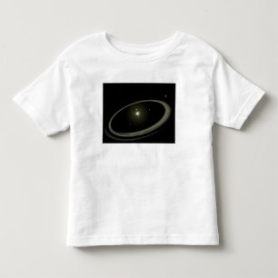 Camiseta Infantil Uma estrela nova circundada por planetas sem