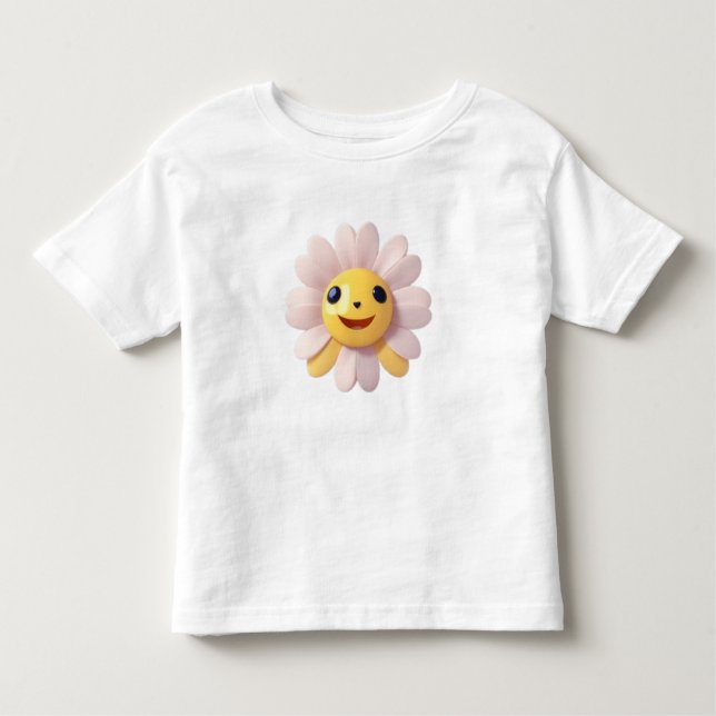 Camiseta Infantil Uma Flor Margarida Fofa (Frente)