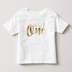 Camiseta Infantil Uma folha Dourado   tribal selvagem chique boémia