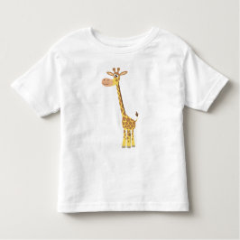 Camiseta Infantil Uma girafa de cartoon