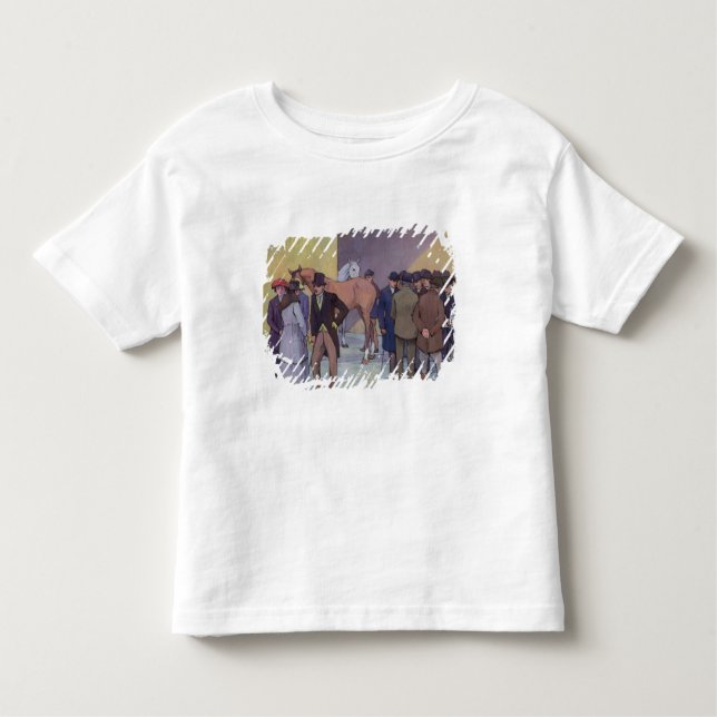Camiseta Infantil Uma manhã em Tattersall (óleo em canvas) (Frente)