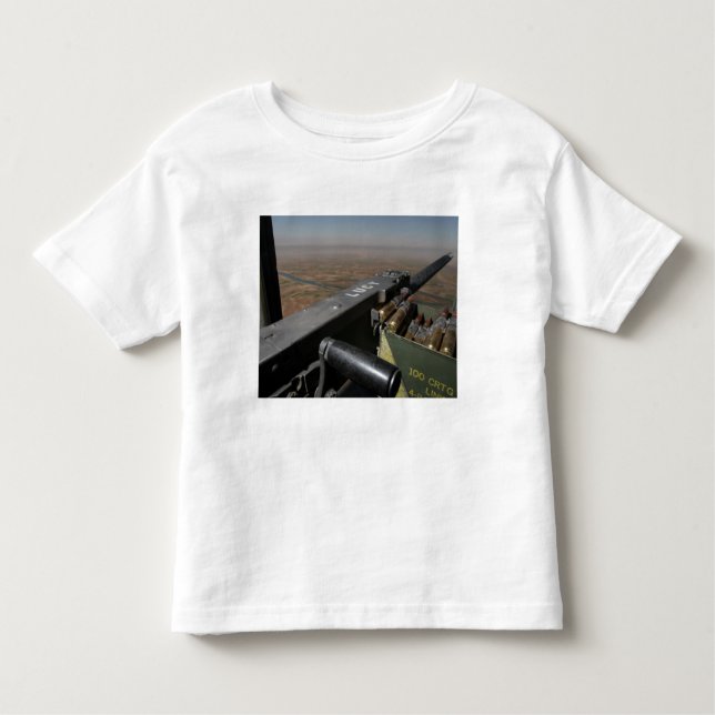 Camiseta Infantil Uma metralhadora de calibre 50 (Frente)