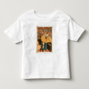 Camiseta Infantil Uma noite no poster teatral do jogo do circo