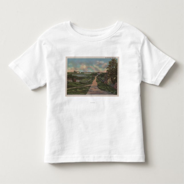 Camiseta Infantil Uma opinião velha da pista de Cape Cod (Frente)