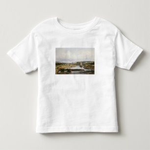 Camiseta Infantil Uma paisagem extensiva do rio com uma ideia do Ch