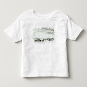 Camiseta Infantil Uma perspectiva do castelo de Moro e da cidade de